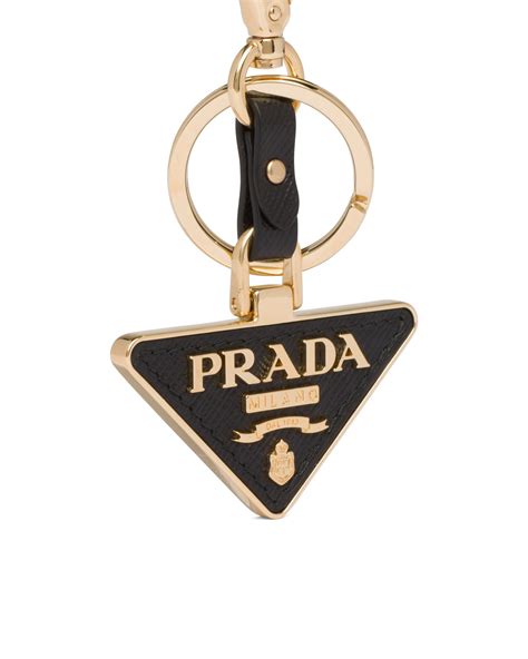 prada saffiano metal|Black Saffiano Leather And Metal Keychain .